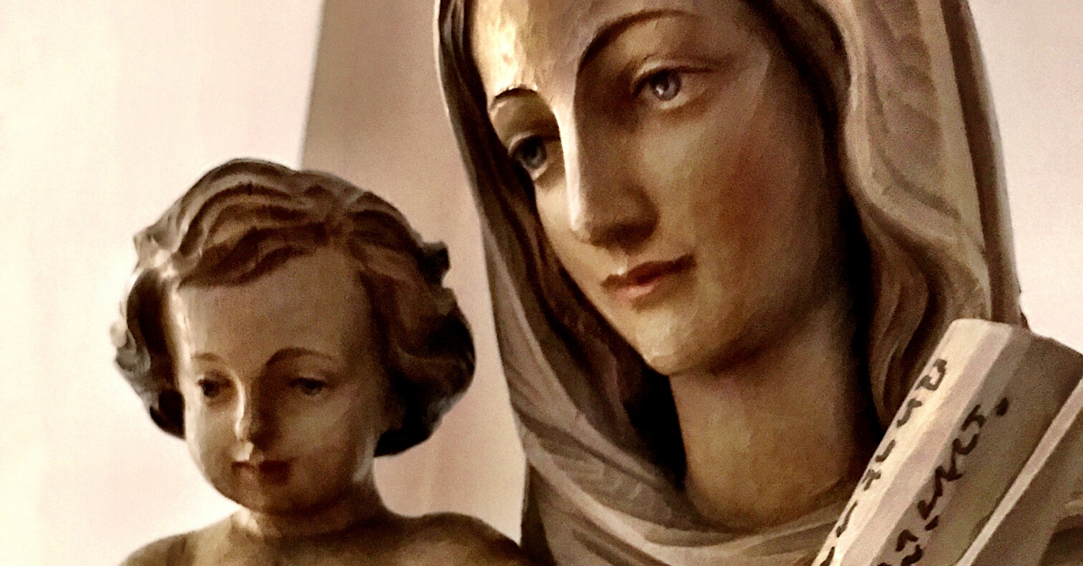Let us lean close to Mary, Queen of Apostles